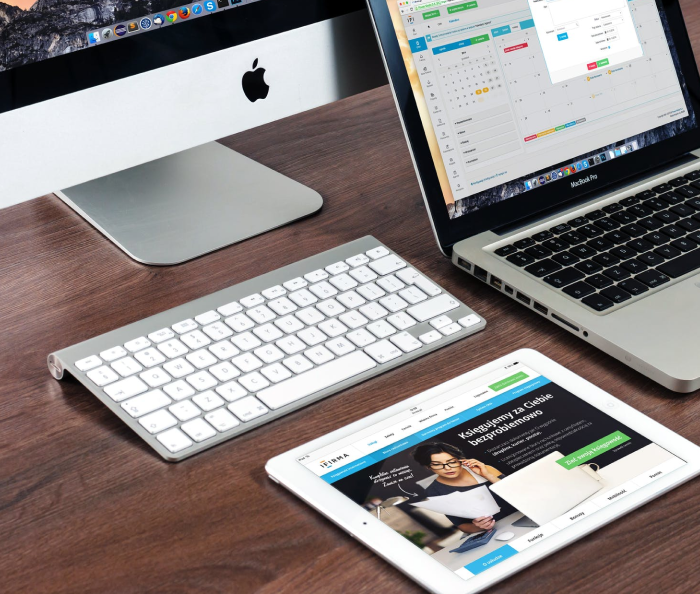 tablet and notebook with opened ecommerce webiste