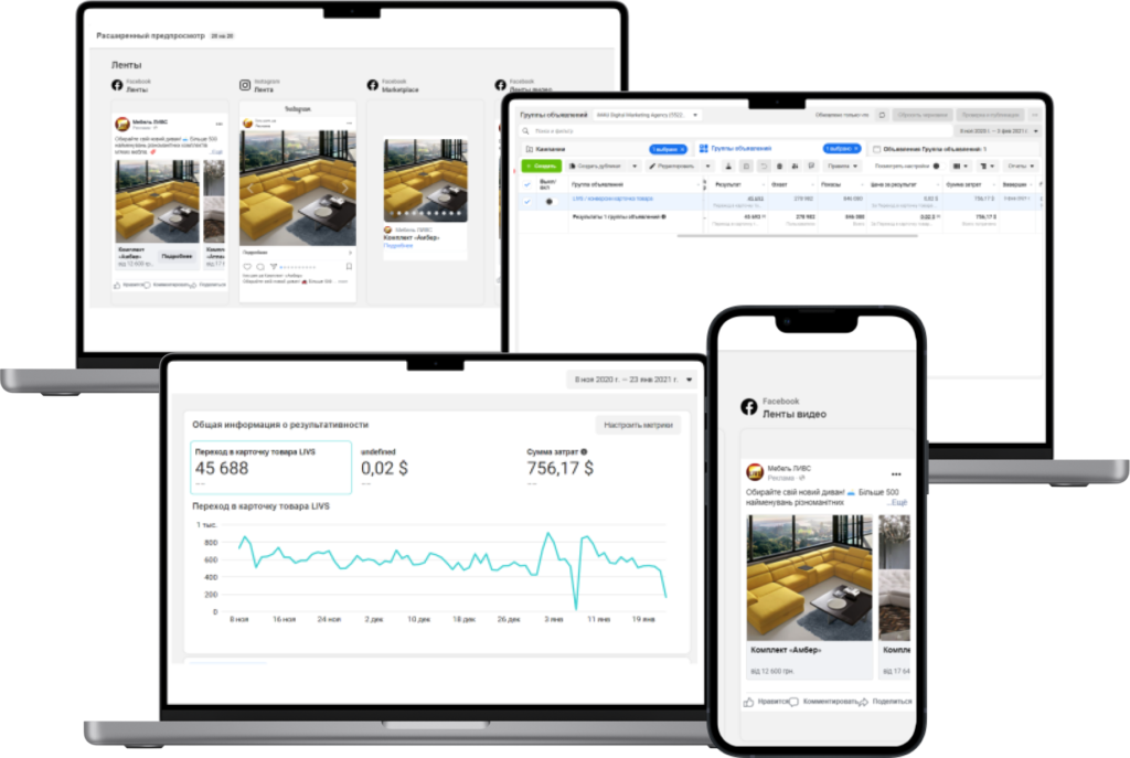 Target Promotion of Furniture Factory, Google Ads