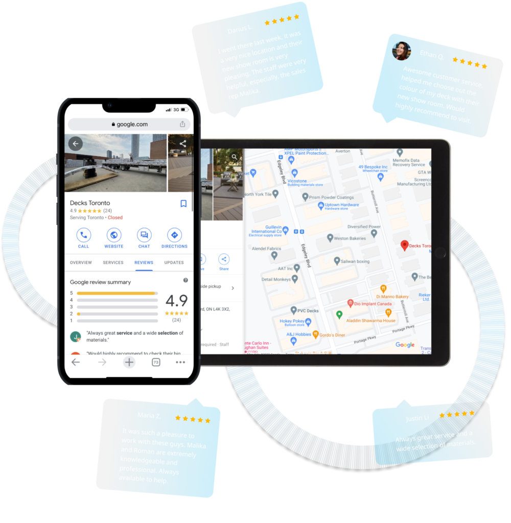 Google Business Profile for Decking Company