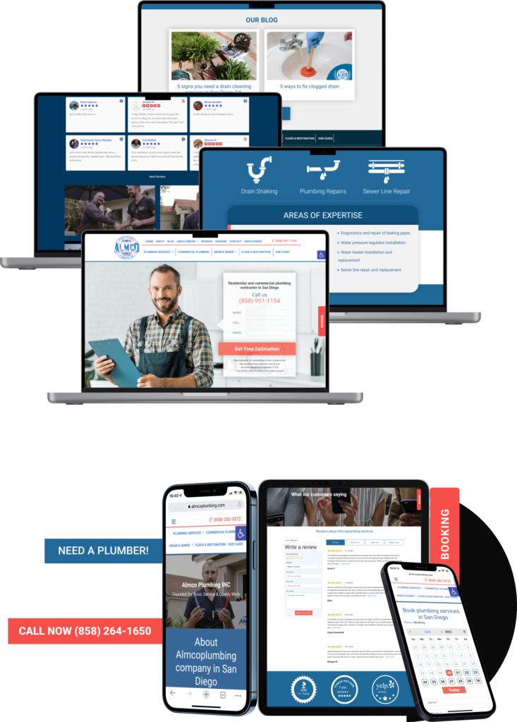 Web Development for Plumber Company