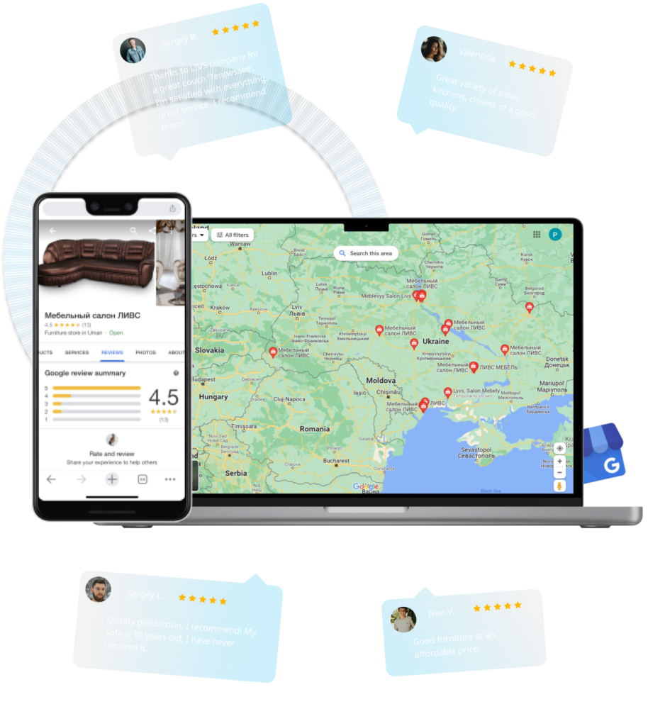 Google Business Profile for Furniture Factory