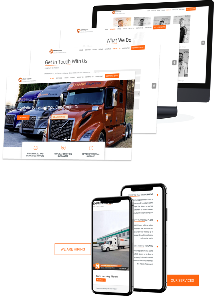 Redesign of the Main Website for Logistics Company by iM4U team