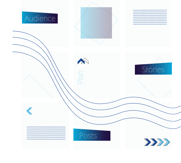 schema in branded iM4U Agency style that describes smm process