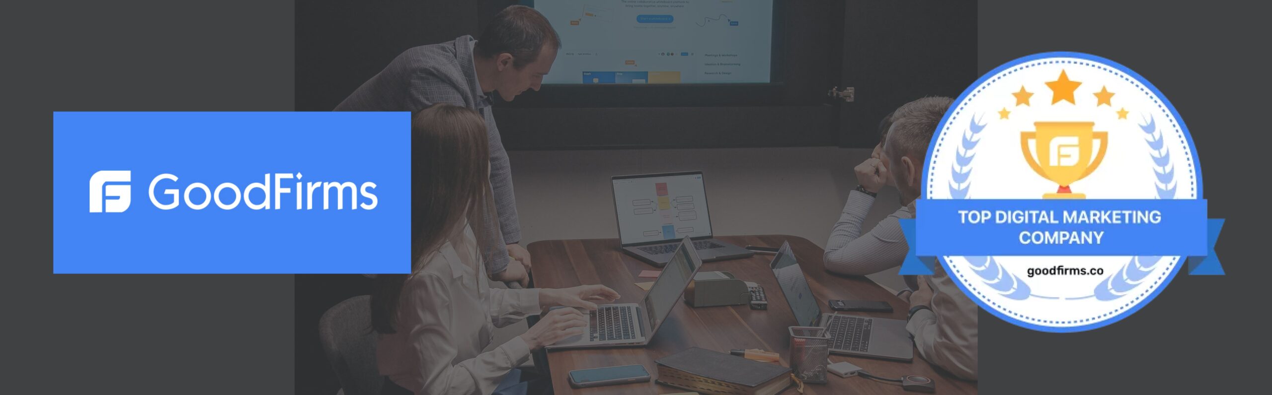 image from goodfirms with badge "top digital marketing company"