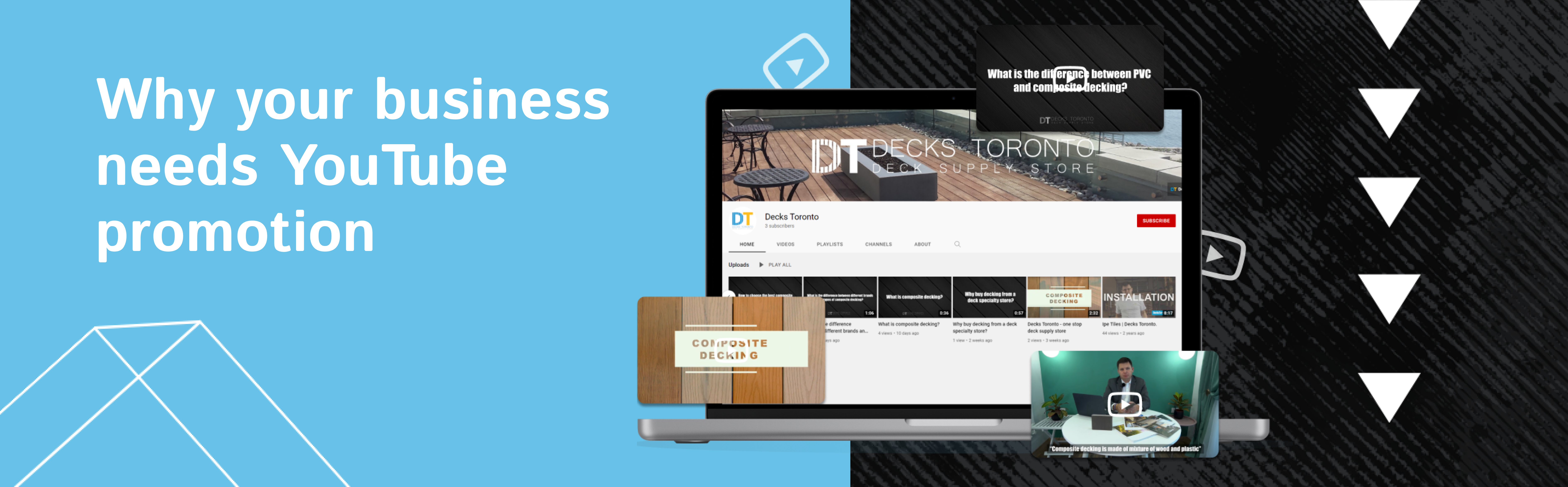 image with text why your business needs youtube promotion