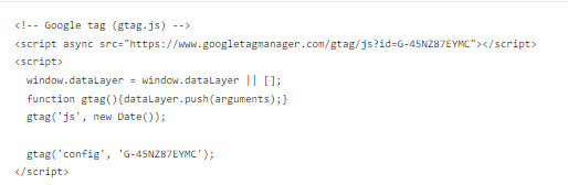 embrace the ga4 code