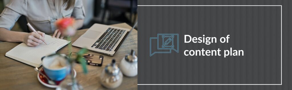 Design of content plan