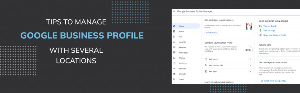 Tips to manage Google Business Profile with several locations