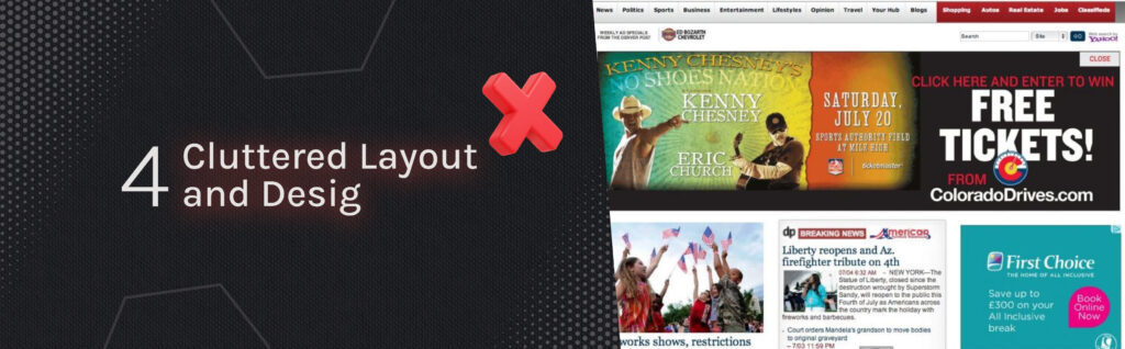 Cluttered layout and Desig