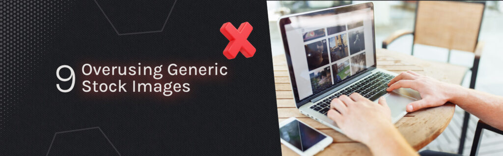 verusing generic stock images