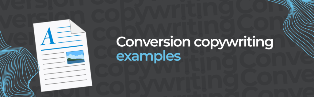 Conversion copywriting examples