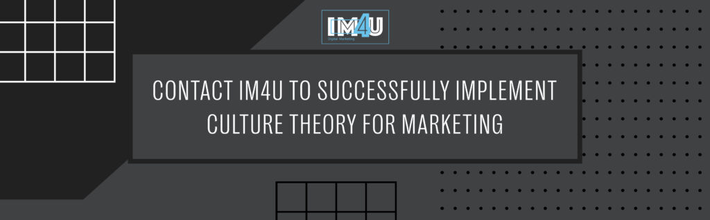 Contact IM4U to successfully implement culture theory for marketing